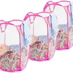 45 L Pink Laundry Basket-image-3