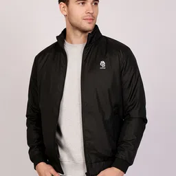 Leotude N/A Solid Men Wind Cheater image 1