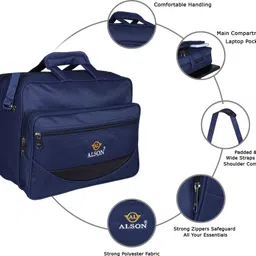alson Men & Women Blue Messenger Bag image 5