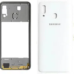 SPAREASP Samsung A20 Back Panel Housing Body (Middle Ring + Panel) Front Panel-image-51