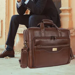 india leather Men Brown Messenger Bag image 3