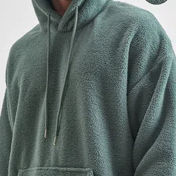 highlander Men Full Sleeve Solid Hooded Sweatshirt image 5