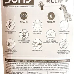 doms Modelling Clay with Various Moulds Multicolour pack of 2 image 4