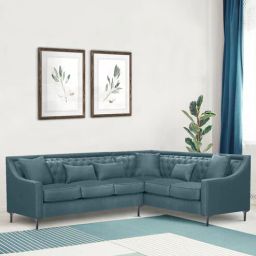 casacraft from pepperfry Nirvana LHS Sectional Sofa In Smoke Grey Color-picture-33