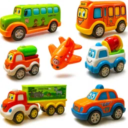 b2toys Unbreakable Pull Back Vehicles Push and Go Crawling Plastic Toy Car for Kids-picture-12