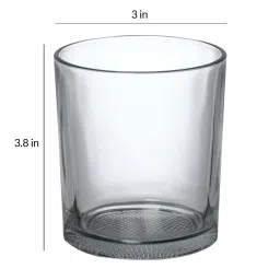 ceradeco Transparent 350 ML Glass (Set of 6) Whiskey Glasses image 4