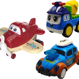 vaniha Unbreakable Four-Wheel Drive Friction Powered Diecast Toy Set-K51-picture-44