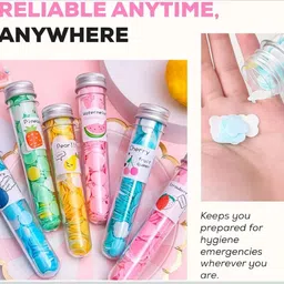 creatiives Paper soap for travel | scented fruit pocket friendly (pack of 1) image 3