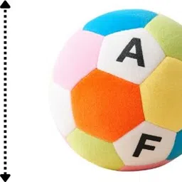 rooboo Pack of 2 Alphabet Soft Toy Balls – Multicolor Baby Learning Plush Ball for Kids - 14 cm image 2