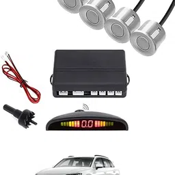 maties 4Parking Sensor Increased Safety For Passengers Silver-274 Universal Car Reverse Silver Parking Sensor With LED Display ,Buzzer-274 Parking Sensor-picture-38