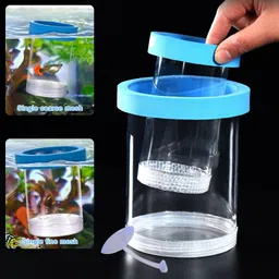 gustave Floating Fish Tank Breeder Box Cylinder Aquarium Tank image 3