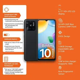 REDMI 10 Power (Power Black, 128 GB) image 3