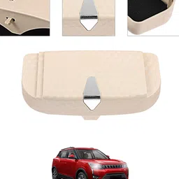 ayw Universal Multiuse Beige New Style Sunglass Holder For Car-319 White Car Sunglass Clip Holder image 1