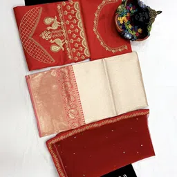 oasis Self Design Semi Stitched Lehenga Choli image 4