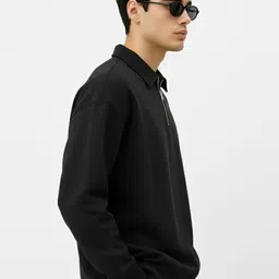 maniac Men Full Sleeve Solid Reversible Sweatshirt image 2