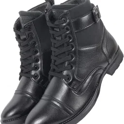 field care Men's Cooper Casual Uniform Dress Army Bikers Hiking Comfort Zipper Combat Boots For Men image 2