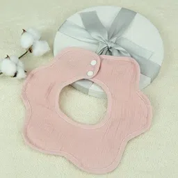 navvi Muslin Petal Baby Bibs Bandana Drool Feeding Bib 100% Cotton (Pack of 2) image 2