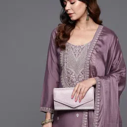 siddheshwar creation Embroidered Kurta, Trouser/Pant & Dupatta Set image 3