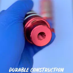 PRAKMO 2 Pcs Big Red Aluminum Alloy Non-Slip, Bicycle Footrest for Mountain Bike, BMX Foot Rest image 3