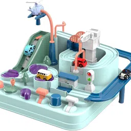 kidology Racer Car Adventure Toy Playset City Rescue For Kids (Mechanical 4 Cars)-picture-27