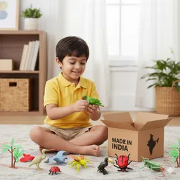 zesthome 15 Pcs Rubber Birds & Insects Set Toys - Trending & Most Loved Toy Collection image 3