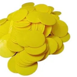 morel RED YELLOW & GREEN PLASTIC ROUND PLAIN TOKEN COIN FOR GAMES, STORE, SHOP TOKEN.-picture-20