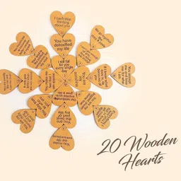 celebr8 20 Reasons Why I Love You Message Gift Surprise Wooden Box Greeting Card image 4