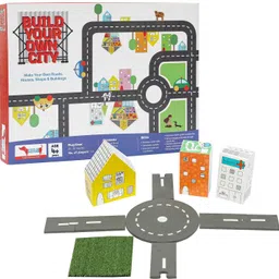 traveller kid Build Your Own City 50 Pieces Road Track, Flexible Road Puzzle-picture-14