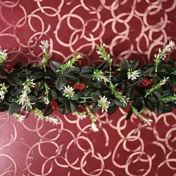 kingstyle impex Artificial Flowers Home Decoration Vine & Creepers Plant Wall Hanging Chain G749 Multicolor Rose Artificial Flower image 2