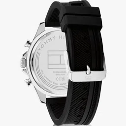 Tommy Hilfiger Multifunction Black Dial Black Silicone Strap Analog Watch - For Men TH1792082 image 4