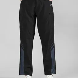chkokko Women Striped Black Track Pants image 1