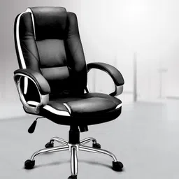 ruhaanseating High Back Ergonomic Revolving Chair, Leatherette Office Executive Chair Leatherette Office Arm Chair-picture-20
