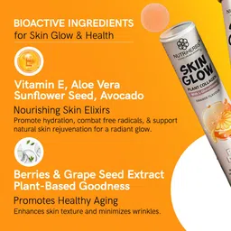 nutriherbs Skin Glow L-Glutathione Effervescent Tablet with Vitamin C & E - Orange image 5