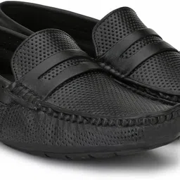 hirel's 100% Original Genuine Leather|Lightweight|Anti-Skid|Memory Foam Loafers For Men image 1