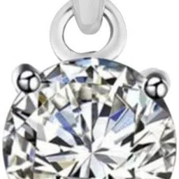 Femme Jam 925 Sterling Silver Round Brilliant Cut Zirconia Crystal Classic Unisex Pendant Swarovski Crystal White Gold Pendant-picture-33