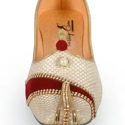 thirsty crow Stylish Men’s Ethnic Jutti for Traditional and Festive Wear Jutis For Men image 2