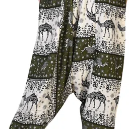 fusfus Printed Rayon Women Harem Pants image 2