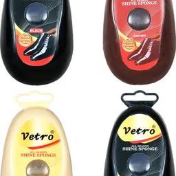 vetro SHOE SHINER BLACK 2PC, NATURAL1pc & brown1pc Shiner-image-18