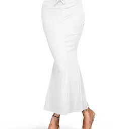 VDIHATA FASHION White Color Saree Petticoat Shapewear Stretchable Fishcut Slimfit Petticot Women Lycra Blend Petticoat-picture-15