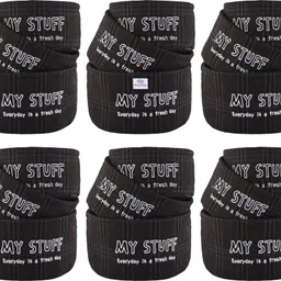 heart home Cotton (Set of 18) Cosmetic & Skincare Dressing Table Organizer | GM-9-BLK | Black Storage Basket-picture-45