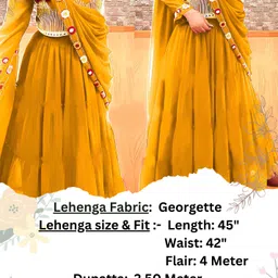 kamaldesigner Embellished Semi Stitched Lehenga Choli image 5