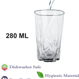 somil (Pack of 6) Multipurpose Drinking Glass -B1755 Glass Set Water/Juice Glass image 4