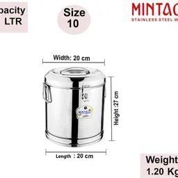 mintage Kunda Pawali Storage Box 10 no KPL-10 7 L Drum image 2