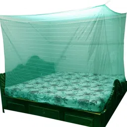 Mosquito Polycootton Jhikjhyak Net (Size 6 x 7-ft) Cotton Washable Adults Mosquito Net-image-17