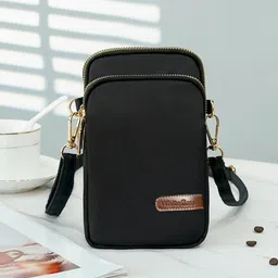 whiteross Black Women Sling Bag Mobile pouch sling bag-picture-10