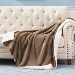 flipkart smartbuy Solid Double Sherpa Blanket for Heavy Winter image 2