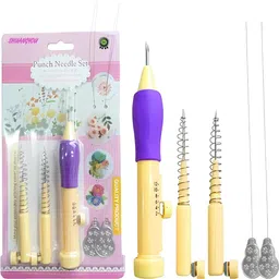 shuang you Embroidery Pen Punch Needle, 2 Needle Threader, DIY Craft & Embroidery Tool Hand Sewing Needle-picture-25