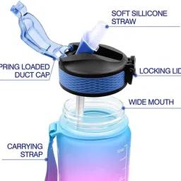 digitouch shopee Motivational,School,Office,Gym Water Bottle 1000 ml Water Bottle image 3