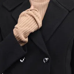 roadster Wool Solid Coat For Women image 5