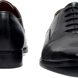 louis stitch Italian Genuine Leather Black Formal Lace Up Derby Shoes for Men (EUPLDY) UK 11 Derby For Men image 3